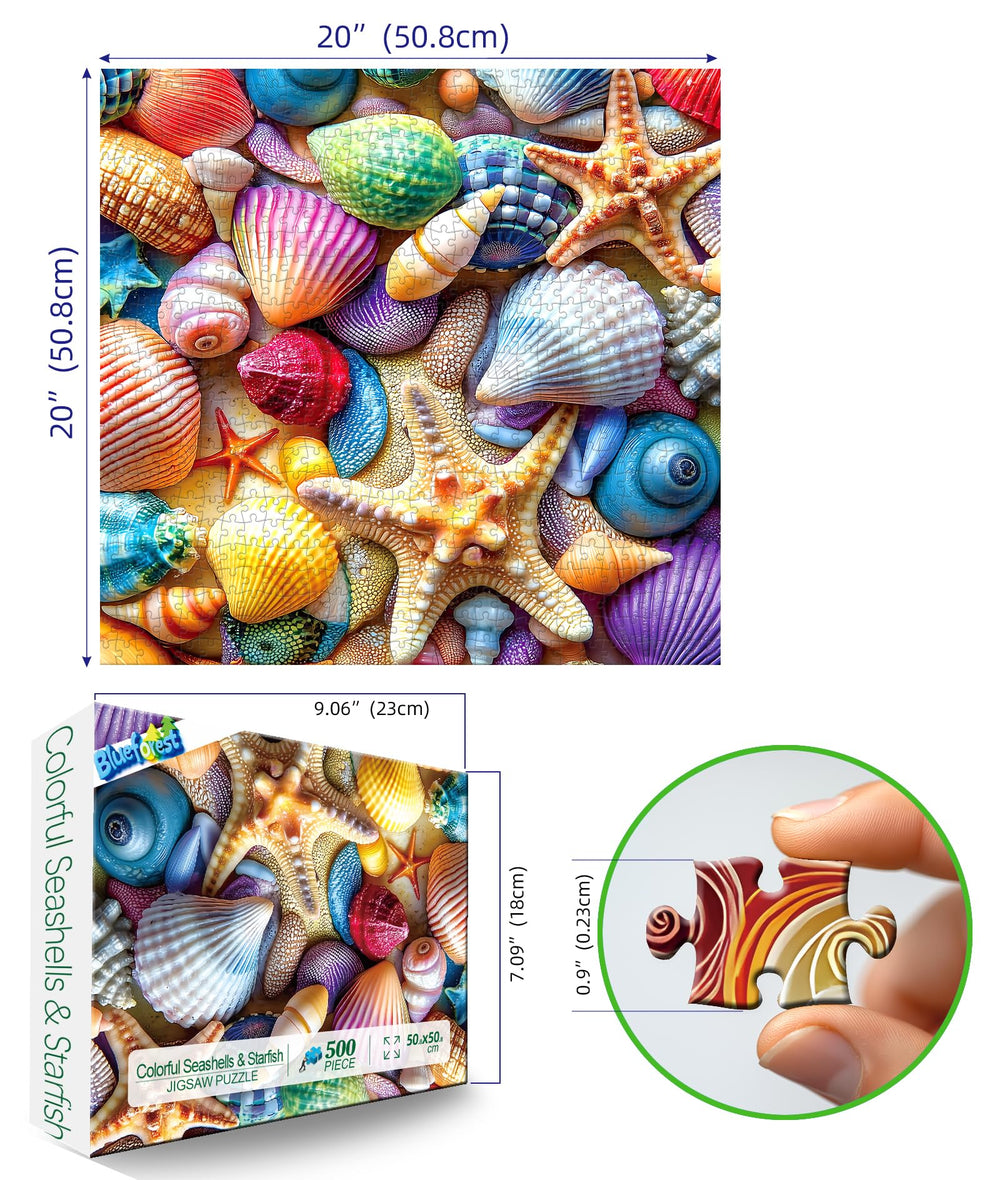 Blueforest precision-cut 500 pieces – flawless interlock for satisfying adult puzzle sessions