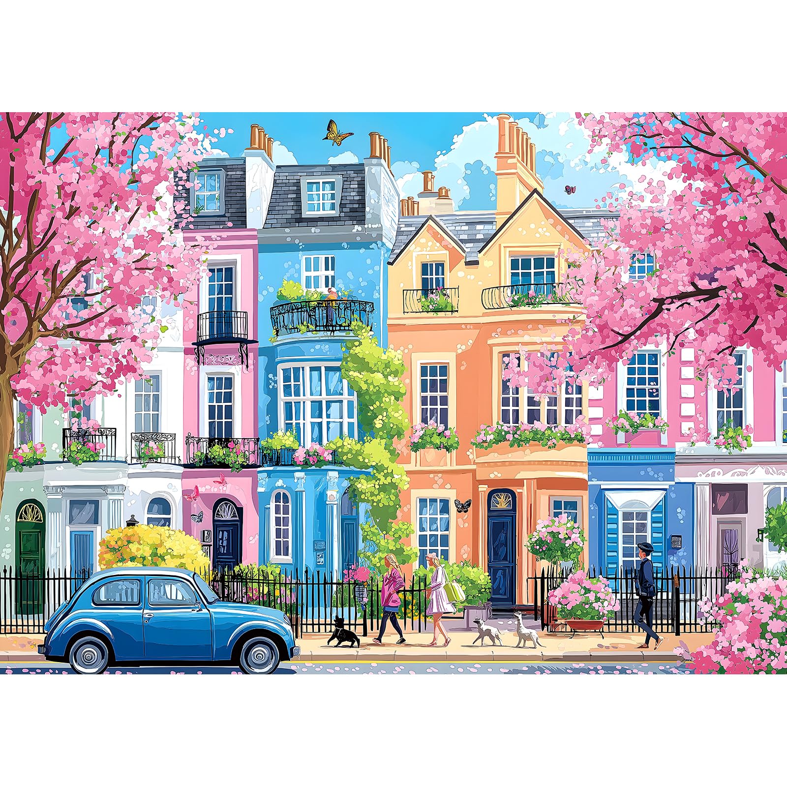 Blueforest Sakura Blossom Street puzzle box, ideal for gifting and display.