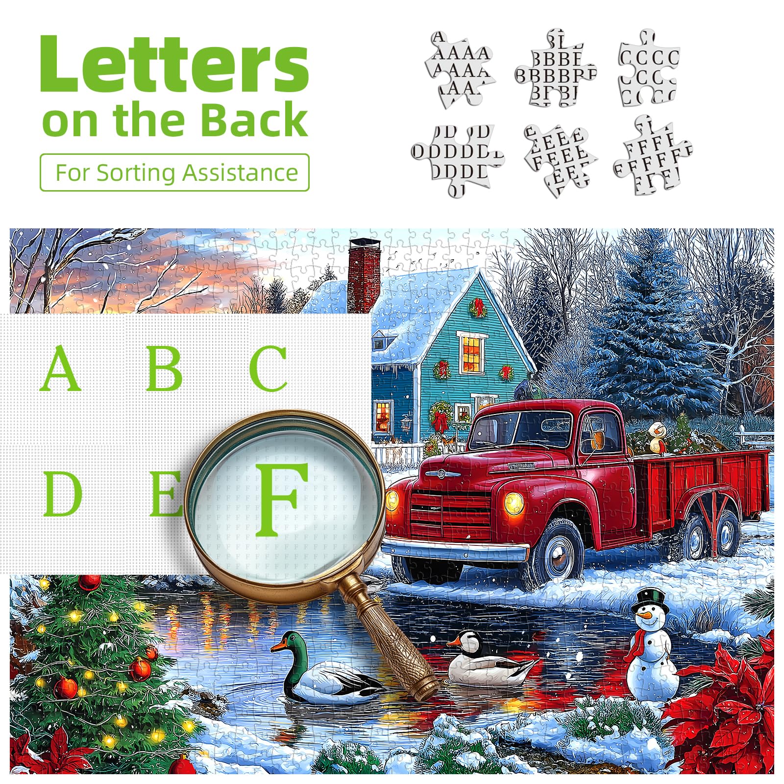 Blueforest Snowy farmhouse puzzle invites quiet focus and mindful progress