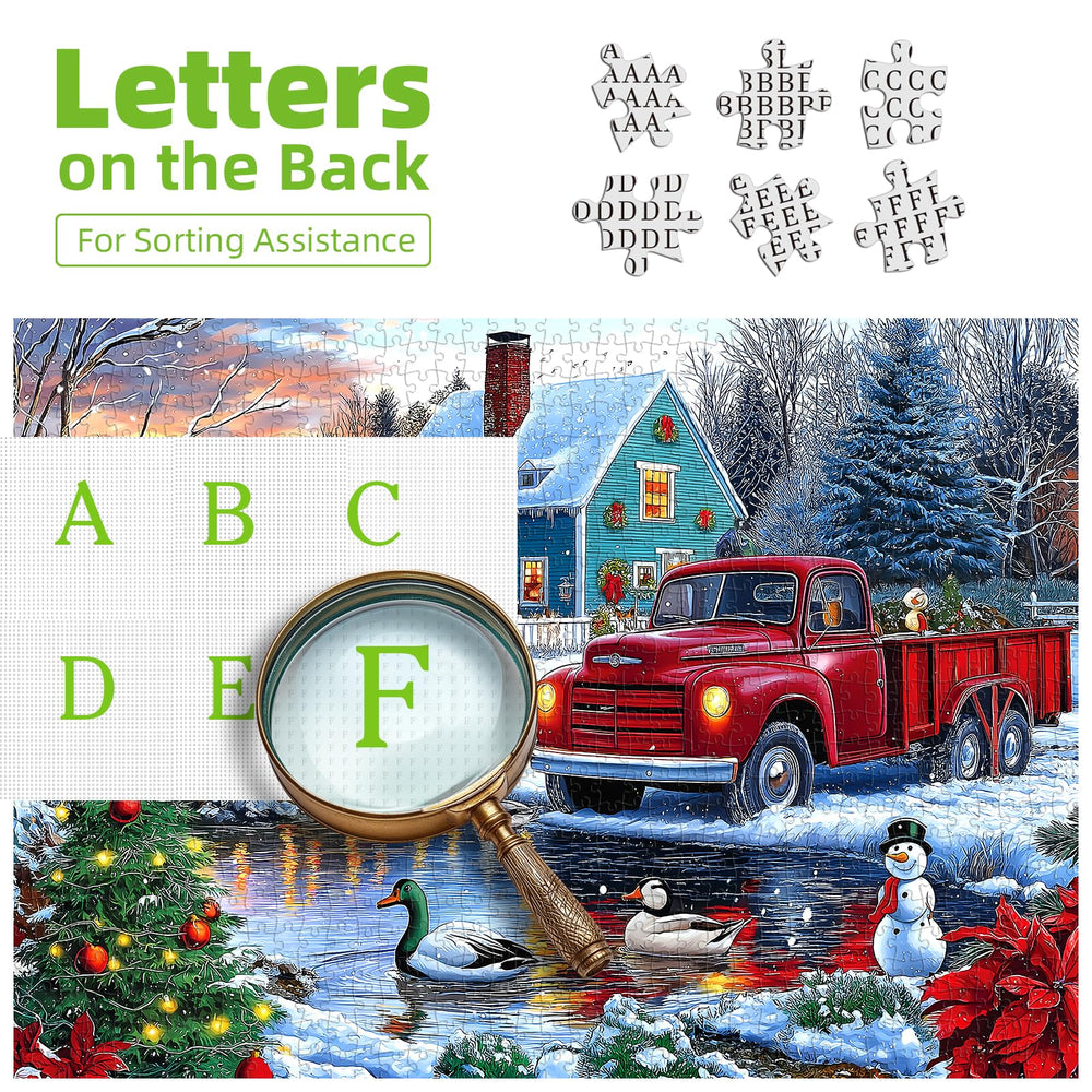 Blueforest Snowy farmhouse puzzle invites quiet focus and mindful progress