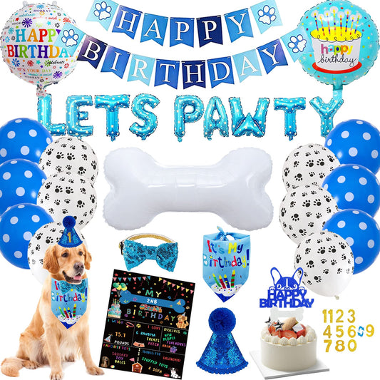 Bluegogo dog birthday banner for Lets Pawty celebrations, adds festive flair