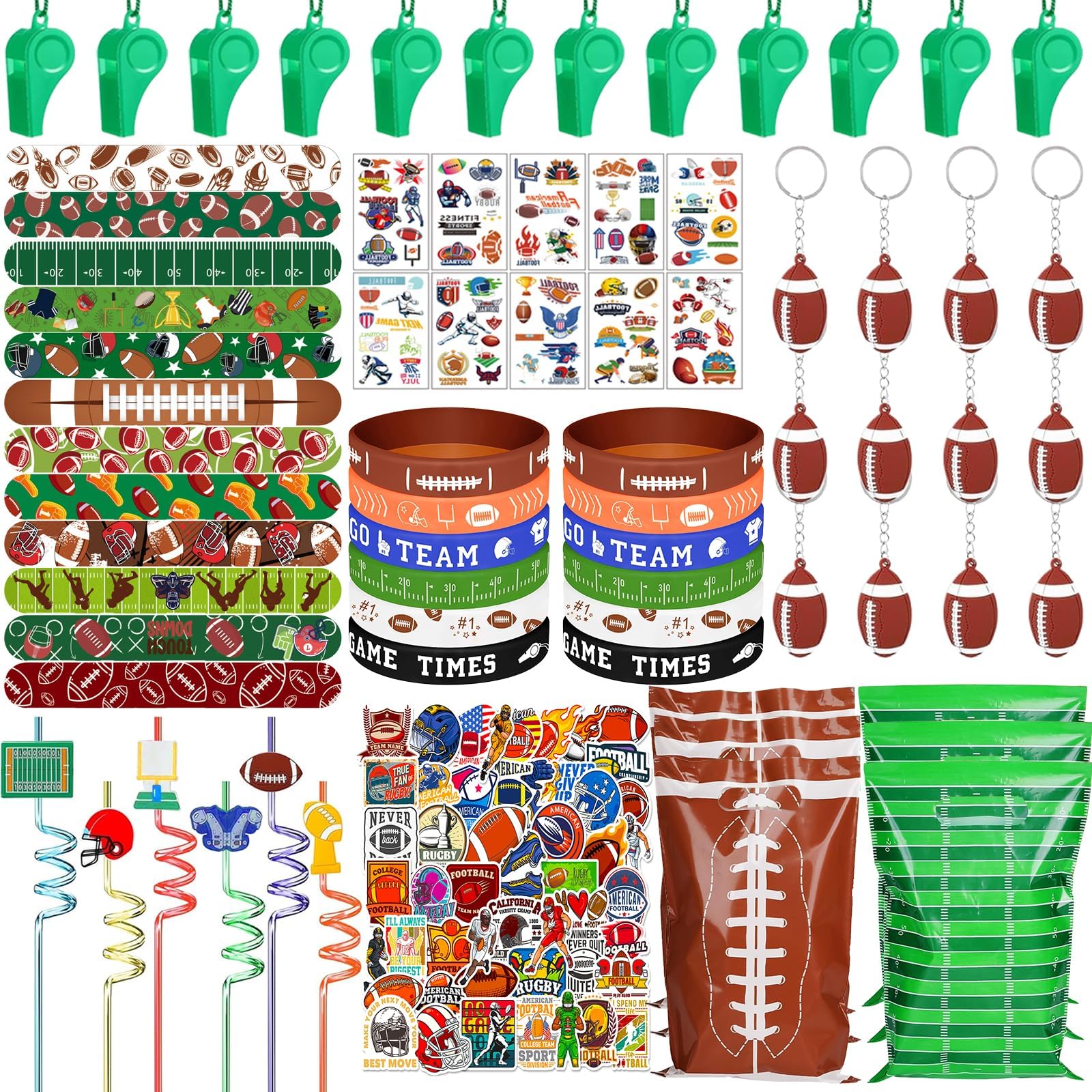 Bluegogo football silicone bracelets brighten kids party outfits
