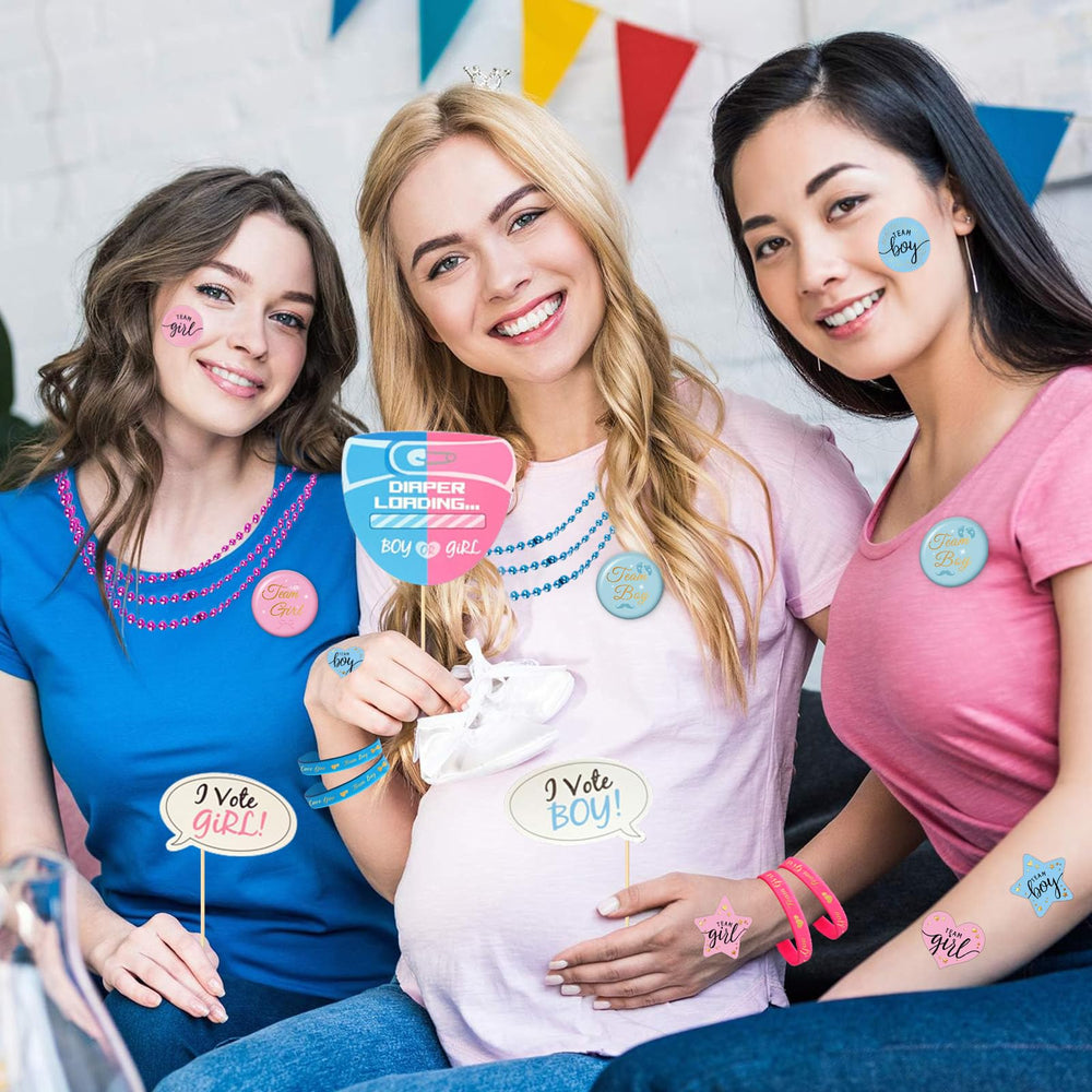 Bluegogo gender reveal gift set boosts party setup and coordination.