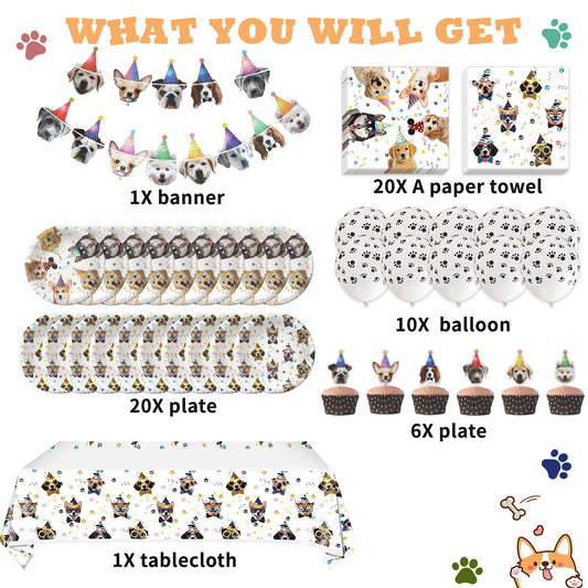 Bluegogo puppy napkins add cute flair and quick cleanup after treats