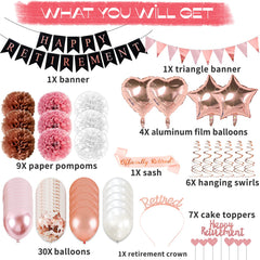 Bluegogo rose gold confetti balloons sparkle for festive moments