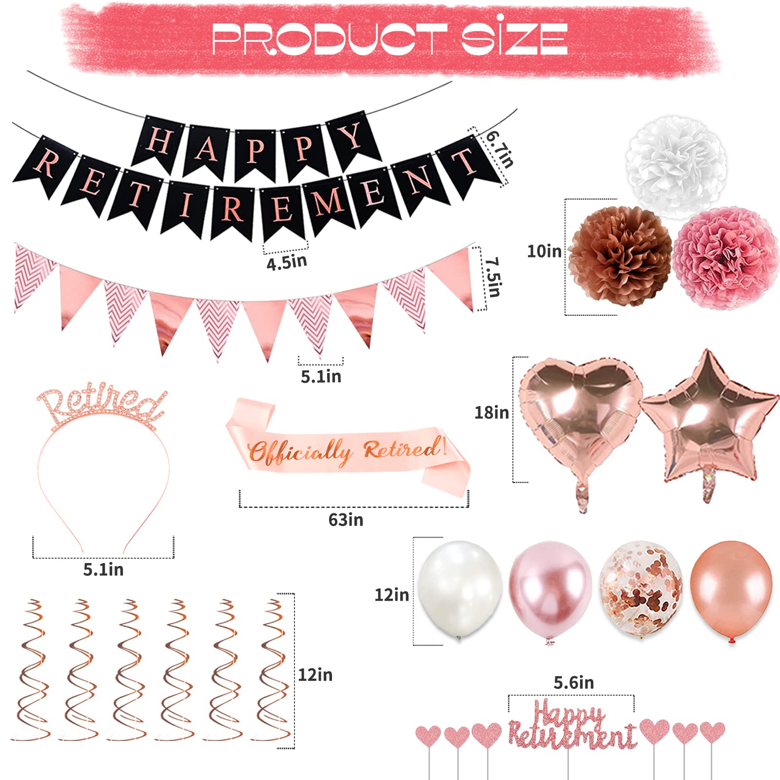 Bluegogo rose gold foil balloons stay inflated longer for lasting decor