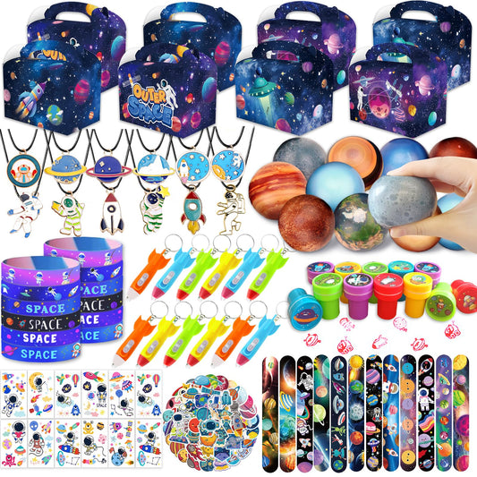 Bluegogo space gift box set for kids party favors and decorations.
