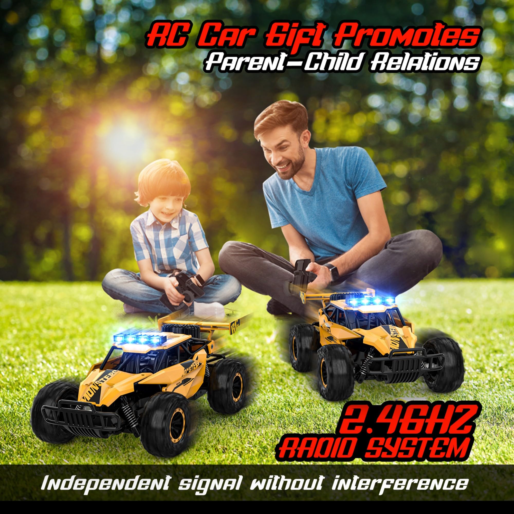 BLUEJAY gift-ready RC car packaging makes a great birthday present.