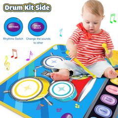 BLUEJAY piano-keyboard with instrument sounds close-up highlighting learning features