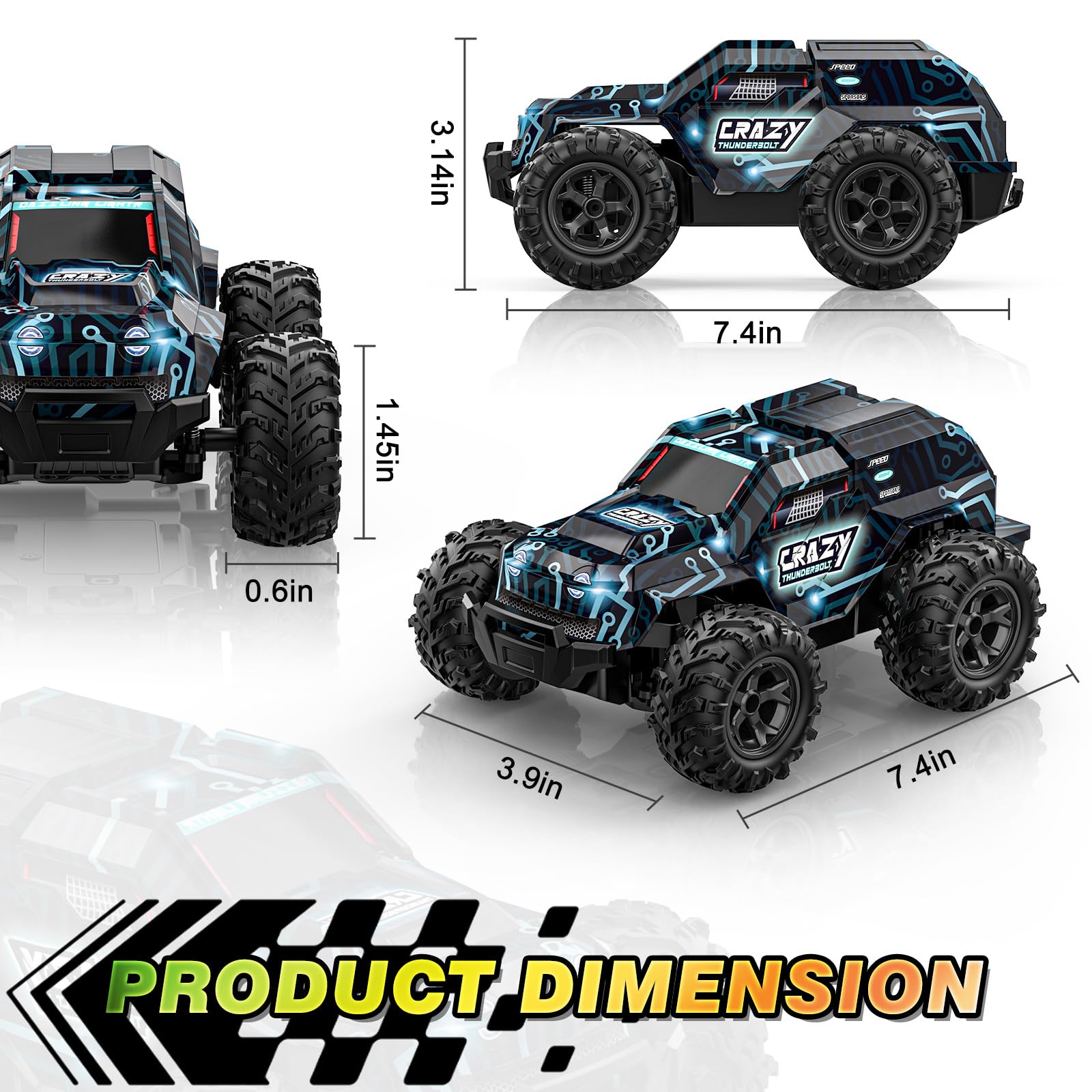 BLUEJAY RC car reaches up to 25 km/h for exciting fast drifting