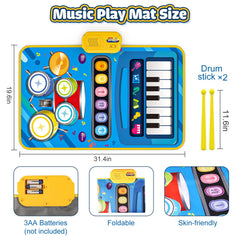 BLUEJAY soft fabric mat with anti-slip surface for safe playtime