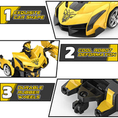 BLUEJAY Transform RC Car with 2.4GHz remote for interference-free racing.