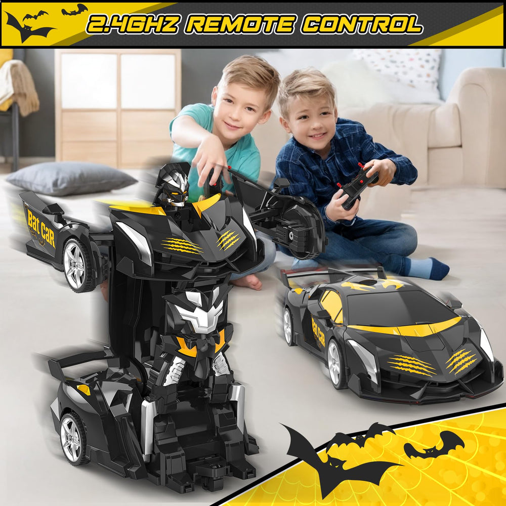 BlueJAY Transform RC Car performing a 360-degree rotation during transformation.