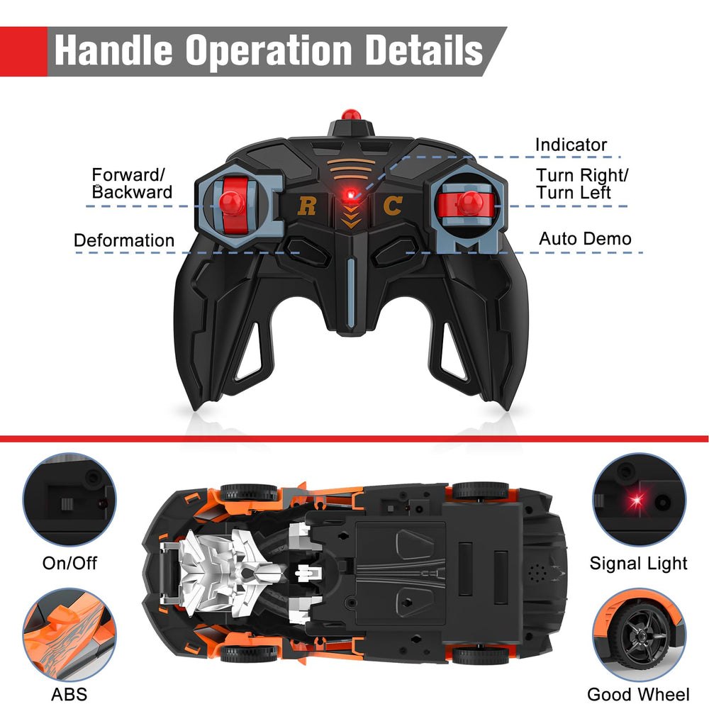 BlueJAY Transform RC car durable ABS plastic construction for lasting play