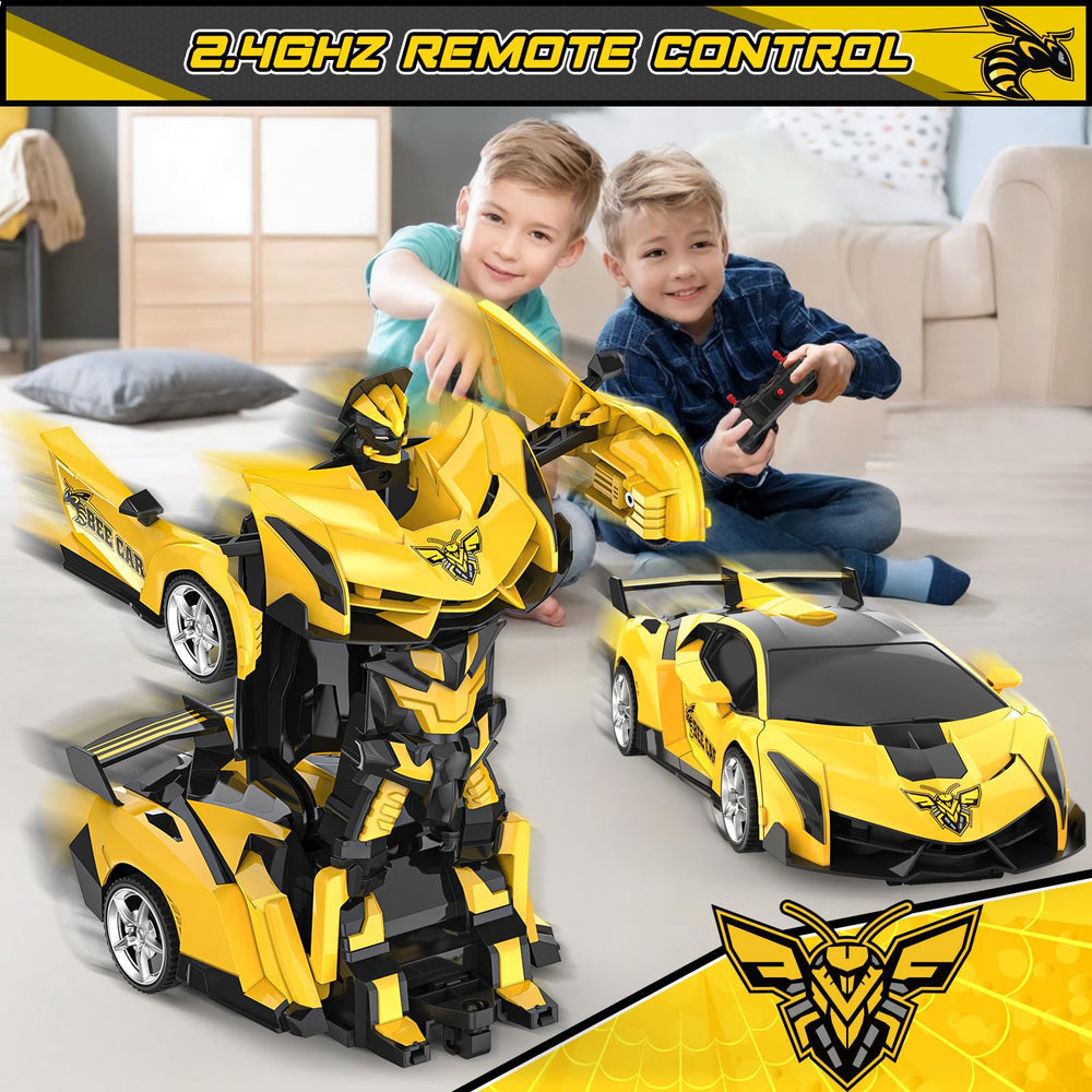 BLUEJAY Transform RC Car in car mode, easy one-button control.