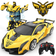 BLUEJAY Transform RC Car front view in car mode for dynamic play.