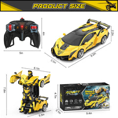 BLUEJAY Transform RC Car gift-ready packaging with accessories for kids.