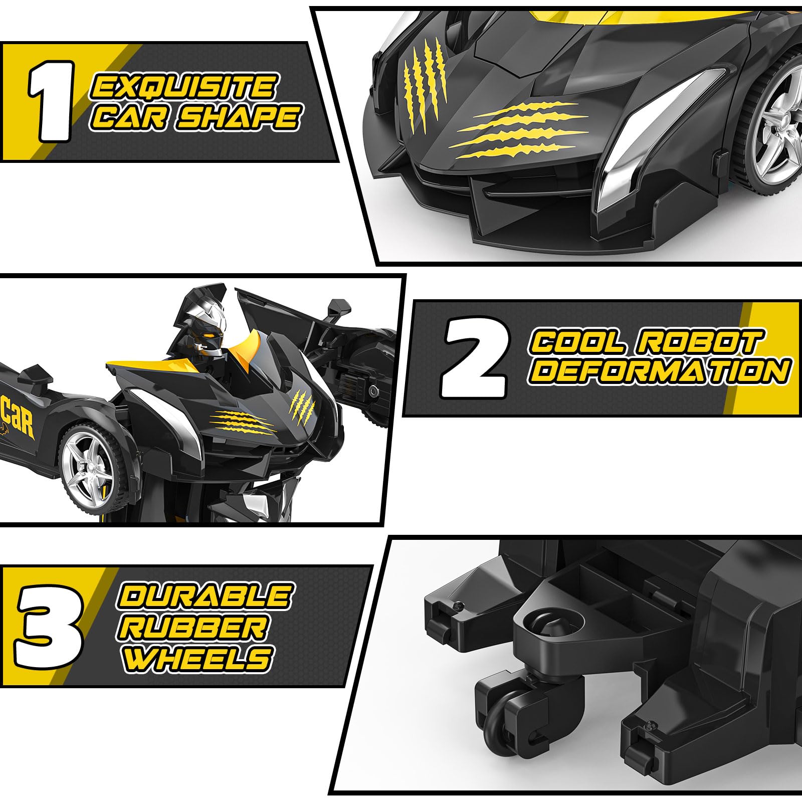 BlueJAY Transform RC Car with a rechargeable battery for longer play sessions.