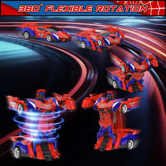 Bluejay Transform RC Car in robot mode with dynamic stance for storytelling