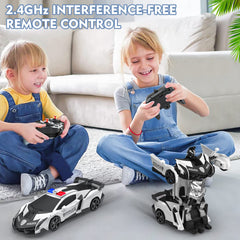 BlueJAY Transform RC car side view highlights compact 1:18 scale for easy grip