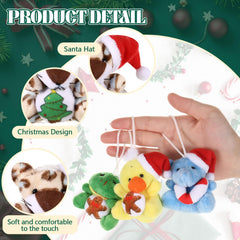 Blueweenly gingerbread-man patterned plush for playful holiday scenes