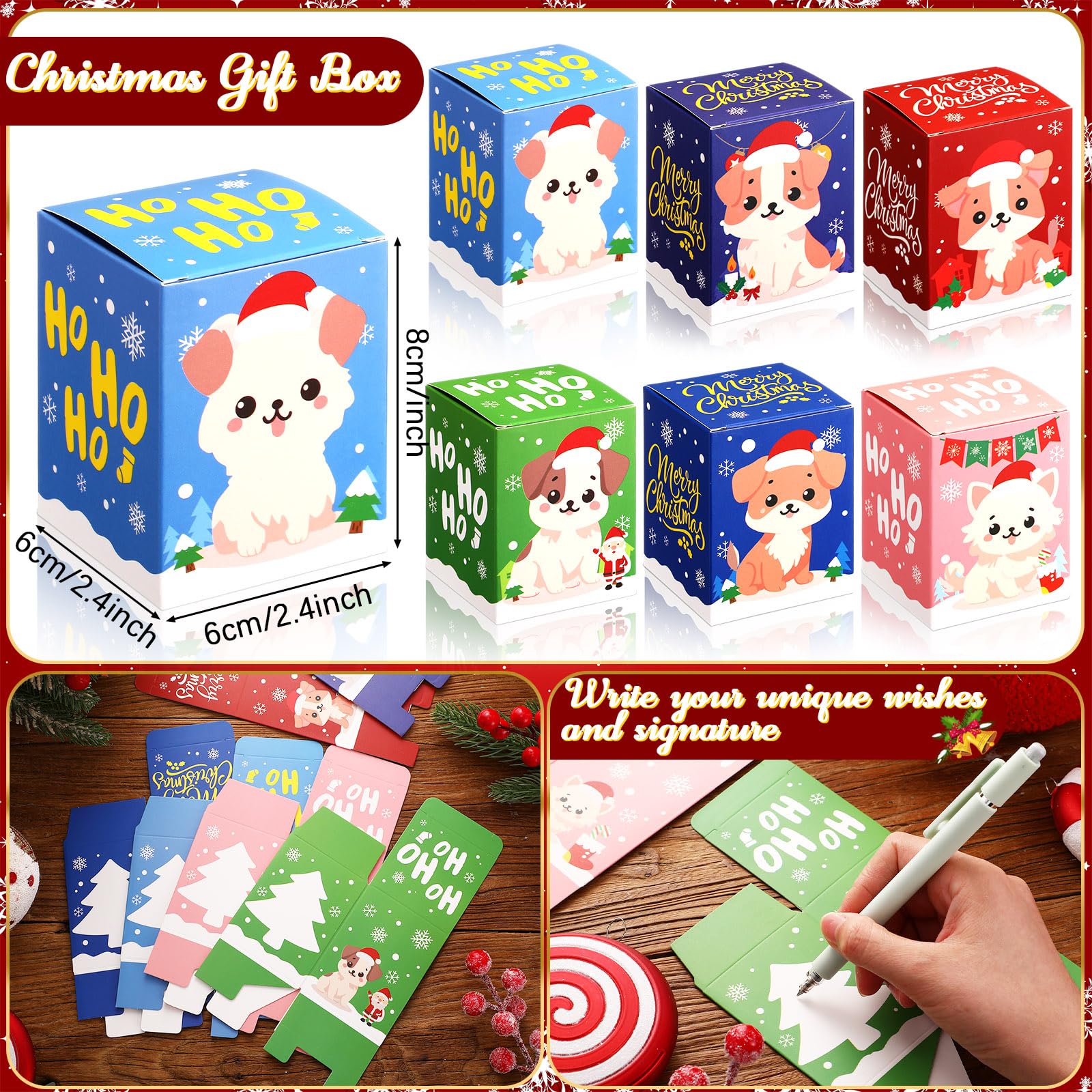 Blueweenly plush dog keychain holding a Christmas tree adds festive charm to bags.