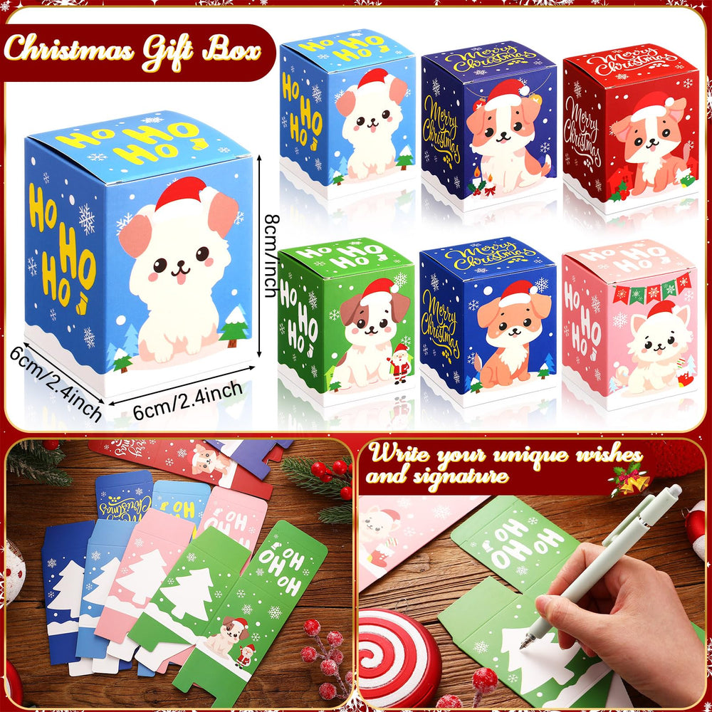 Blueweenly plush dog keychain holding a Christmas tree adds festive charm to bags.