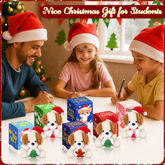 Blueweenly tiny plush dog with gingerbread design is perfect as a party favor.