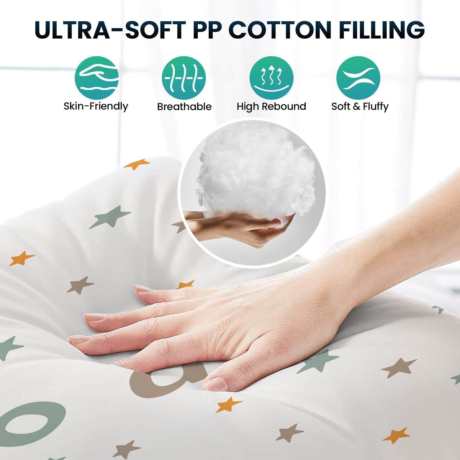 BlueWood cushion anti-slip strap system keeps cushion secure during activities