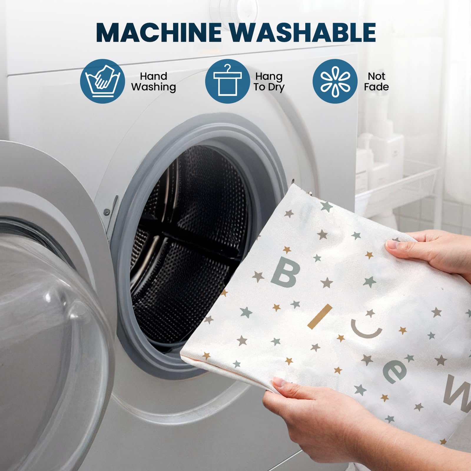 BlueWood cushion with pocket design simplifies machine washing after play