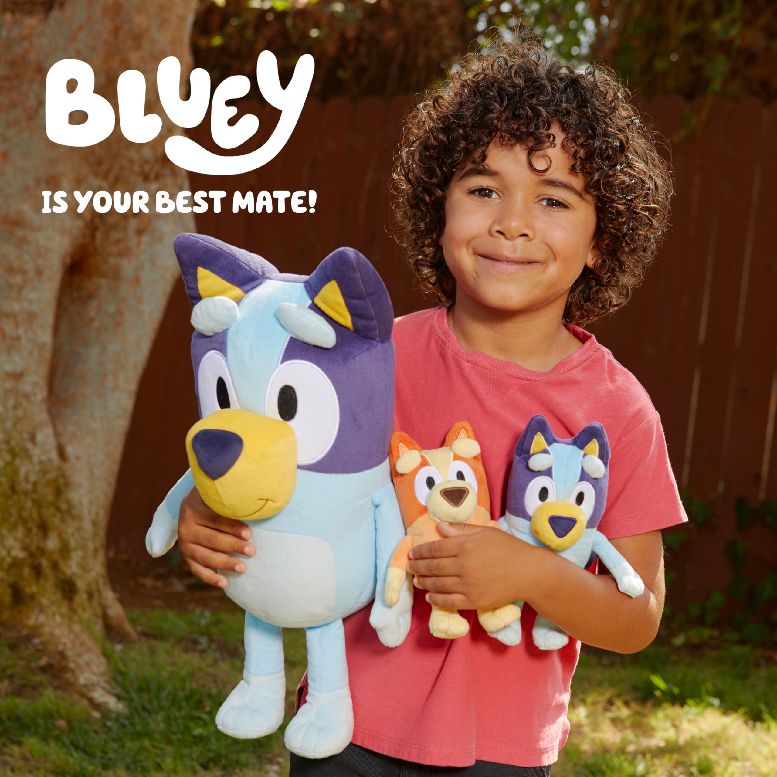 Gift-ready packaging for the Bluey plush duo as a delightful present.