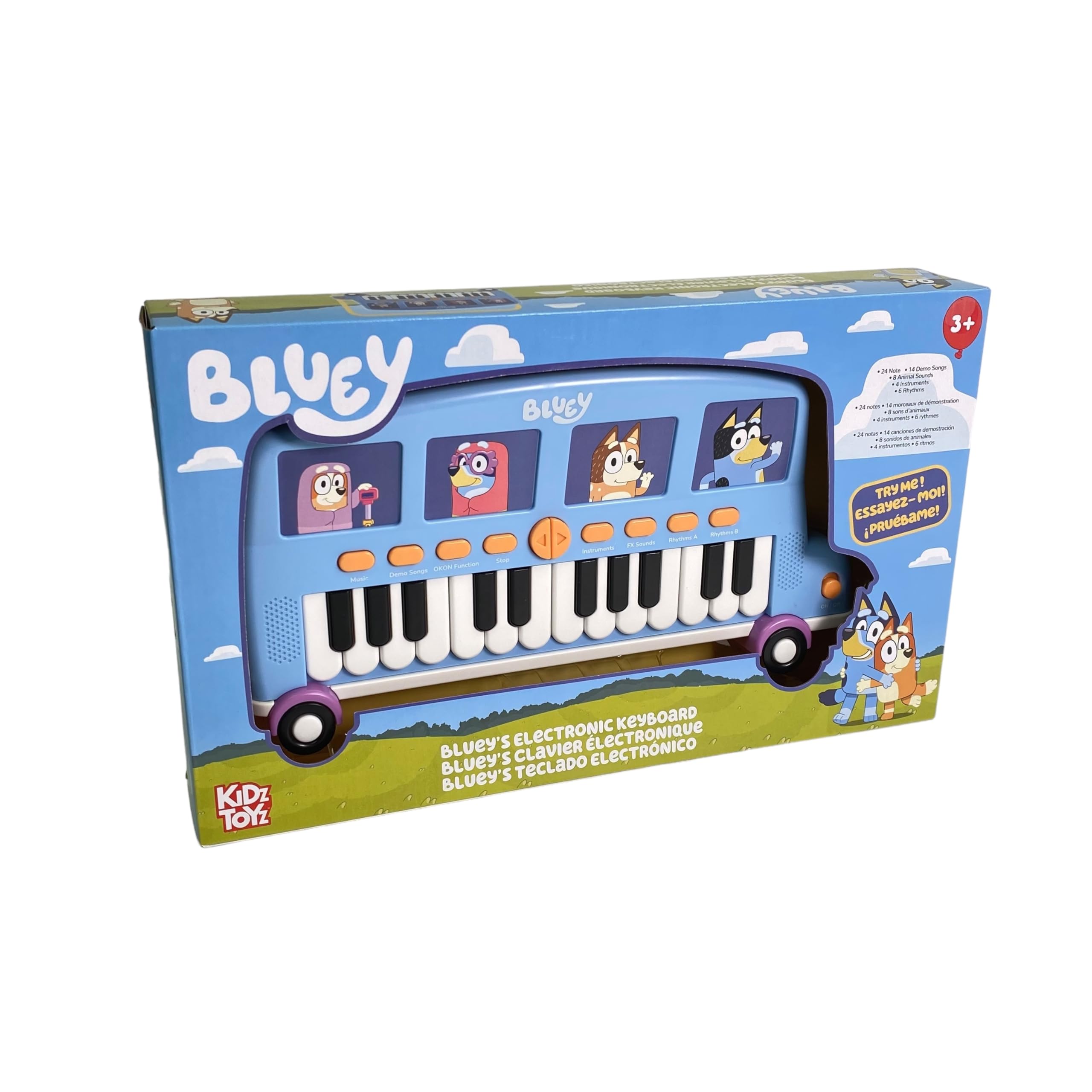 Bluey Bus Keyboard demo songs spark creativity during playtime
