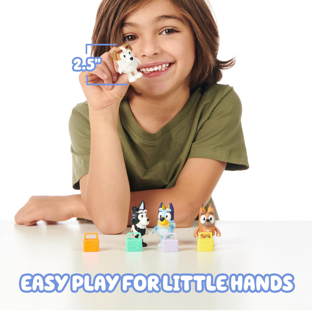 Bluey durable articulated figures enable dynamic posing and action-filled play.