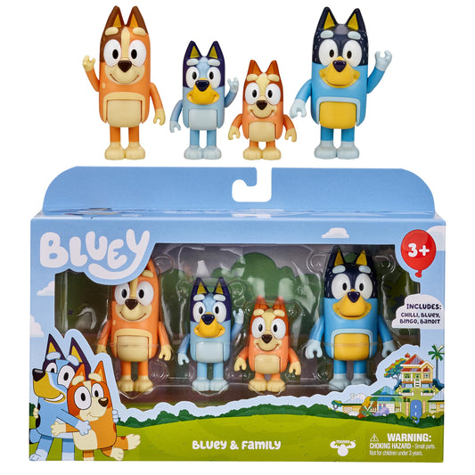 Bluey family figures Bluey poseable toy for imaginative play and storytelling.