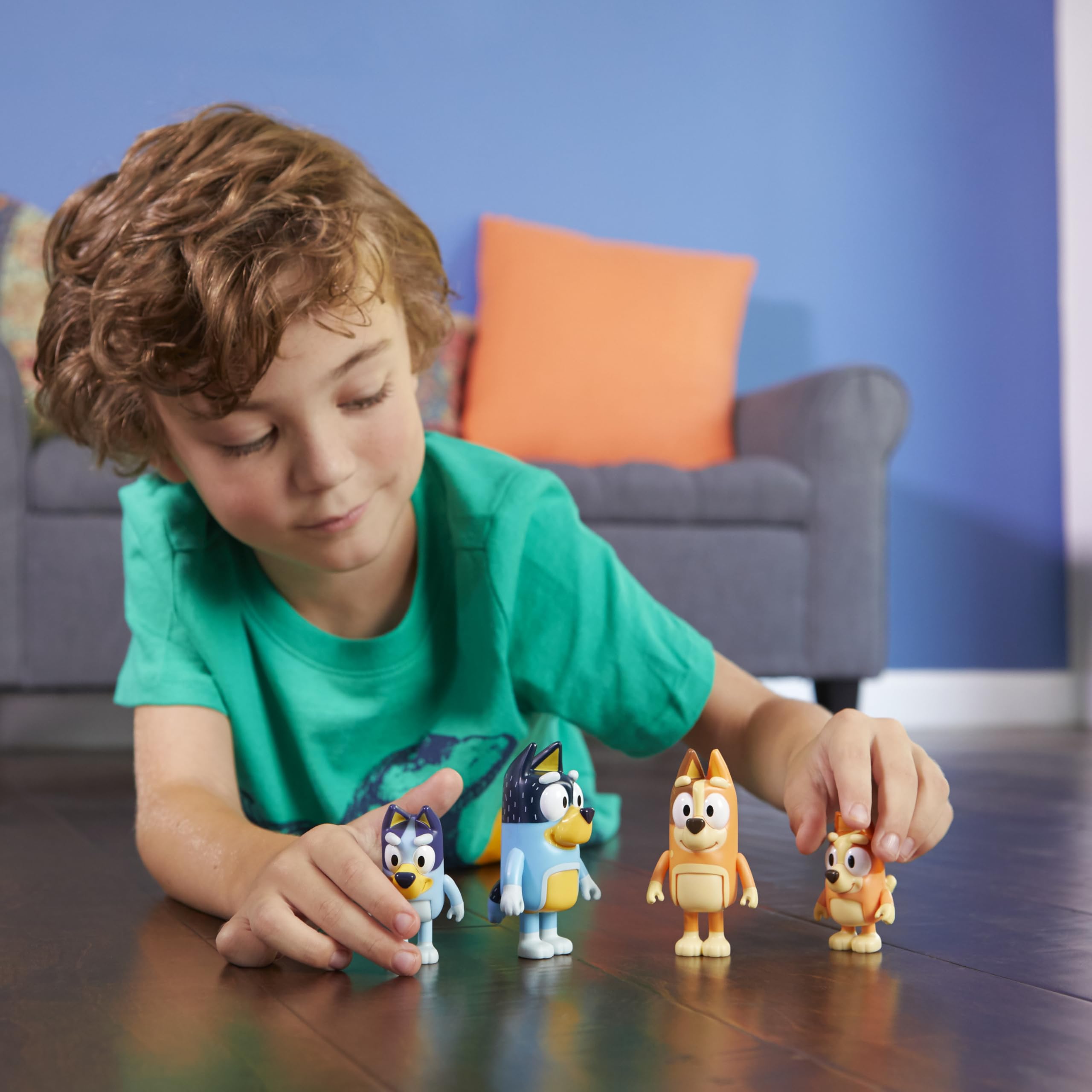Bluey family figures compact size fit in backpacks for on-the-go play.