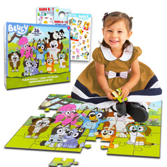 Bluey floor puzzle with Bluey and friends for collaborative play.