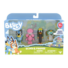 Bluey friends pack figures featuring four characters for imaginative play.