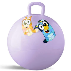 Bluey hopper ball featuring Bluey and Bingo artwork for colorful fun.