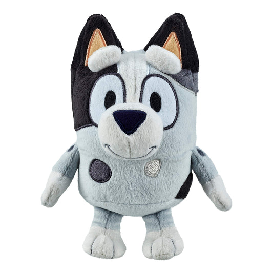 Bluey Muffin plush standing pose, a compact cuddle buddy for play and display.