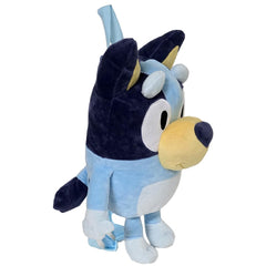 Bluey plush backpack open compartment highlighting official licensed design and storage