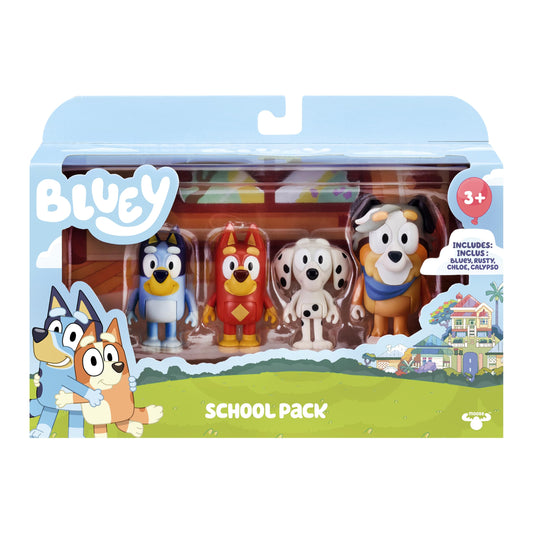 Bluey school figure Bluey ready for classroom storytelling.