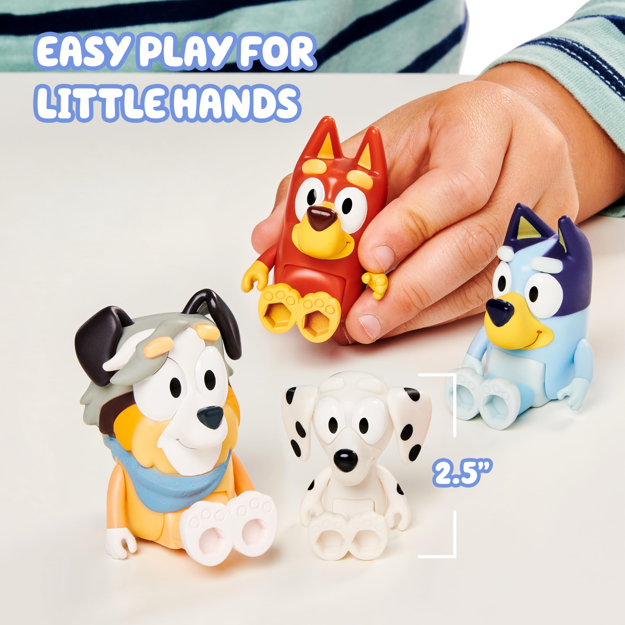 Bluey school pack poseable figures enable creative scenes.