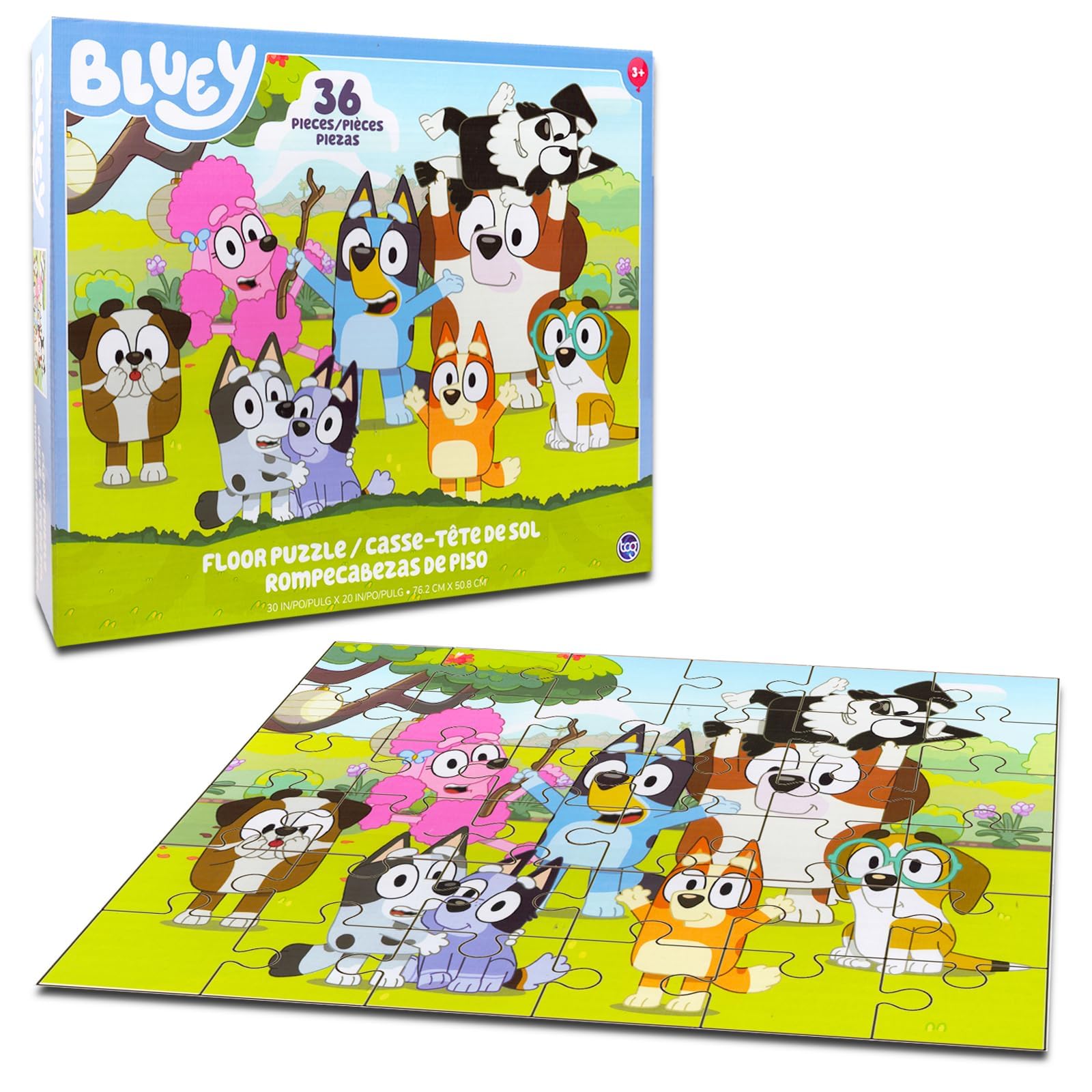 Bluey stickers included to extend imaginative play after assembly.