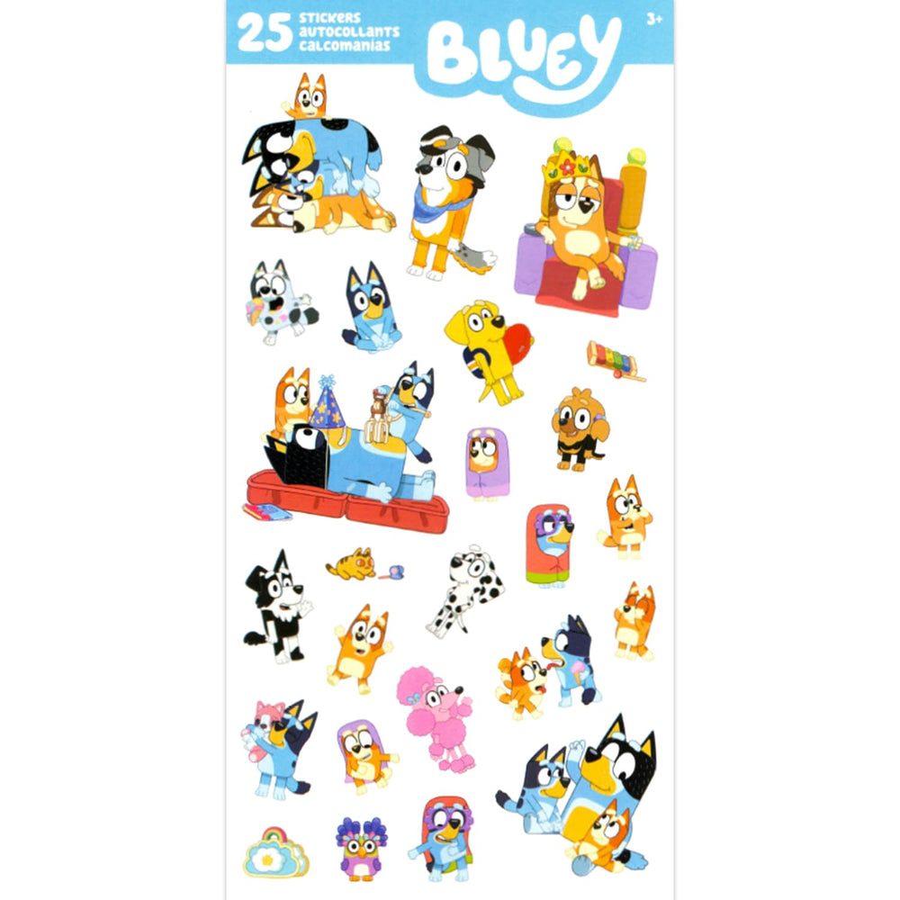 Zany Zoo Create-A-Face sticker book for customizable Bluey characters.