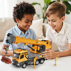 BLUEYAK crane truck packaging display aids storage and setup.