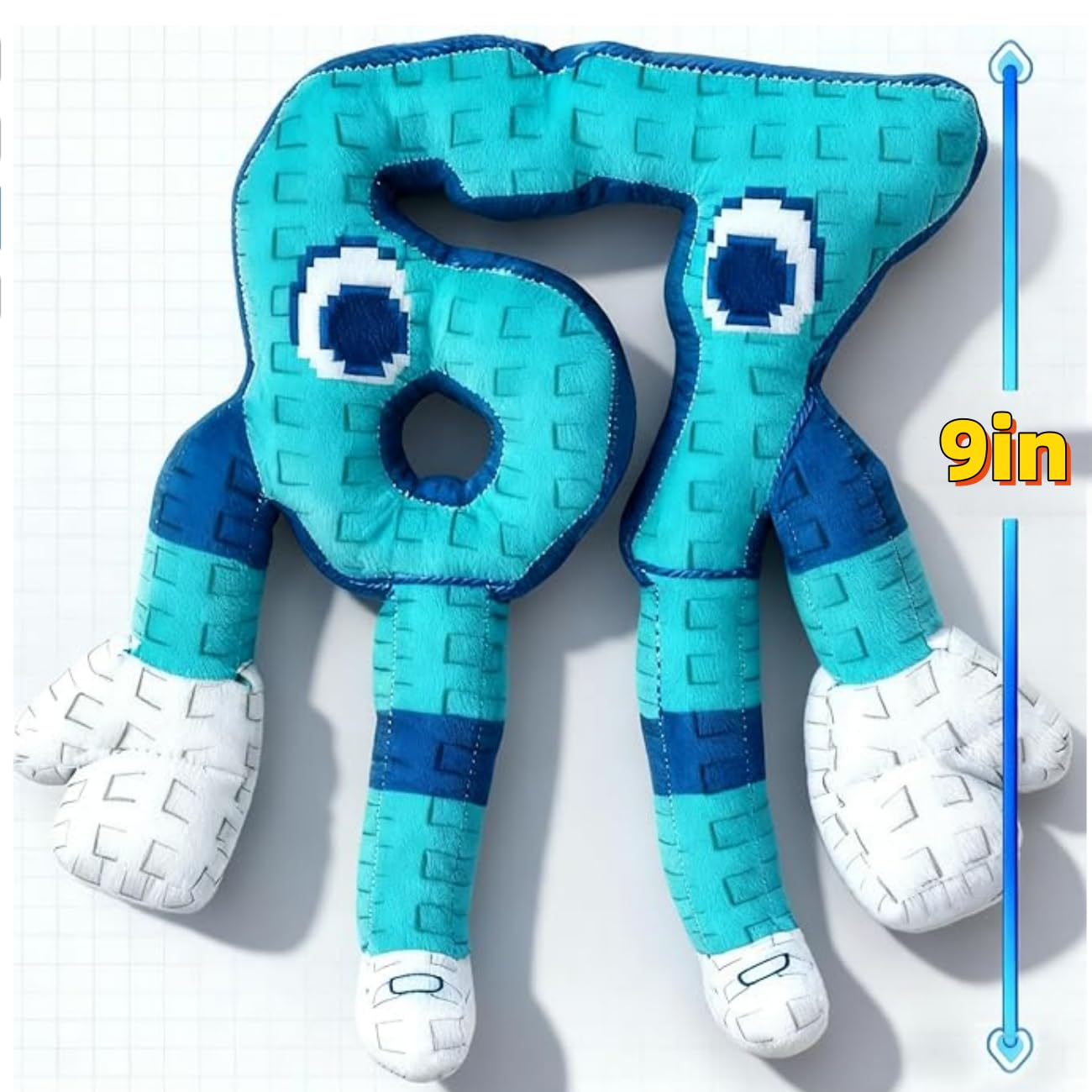 Bluezy Brainrot 67 plush soft material, ultra-soft cuddle companion.