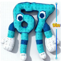 Bluezy Brainrot 67 plush soft material, ultra-soft cuddle companion.