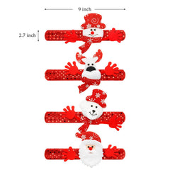 Blulu Christmas slap bracelet on-wrist wear boosts festive flair.