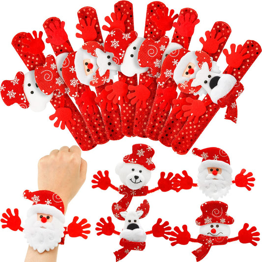 Blulu Santa slap bracelet for festive party favors and photos.