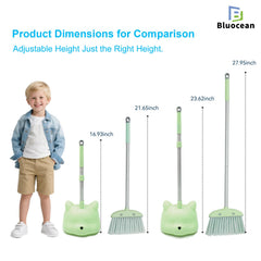 Bluocean soft bristles protect floors while sweeping small particles